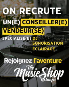 Offre emploi music shop by loops saint brieuc dj eclairage sonorisation